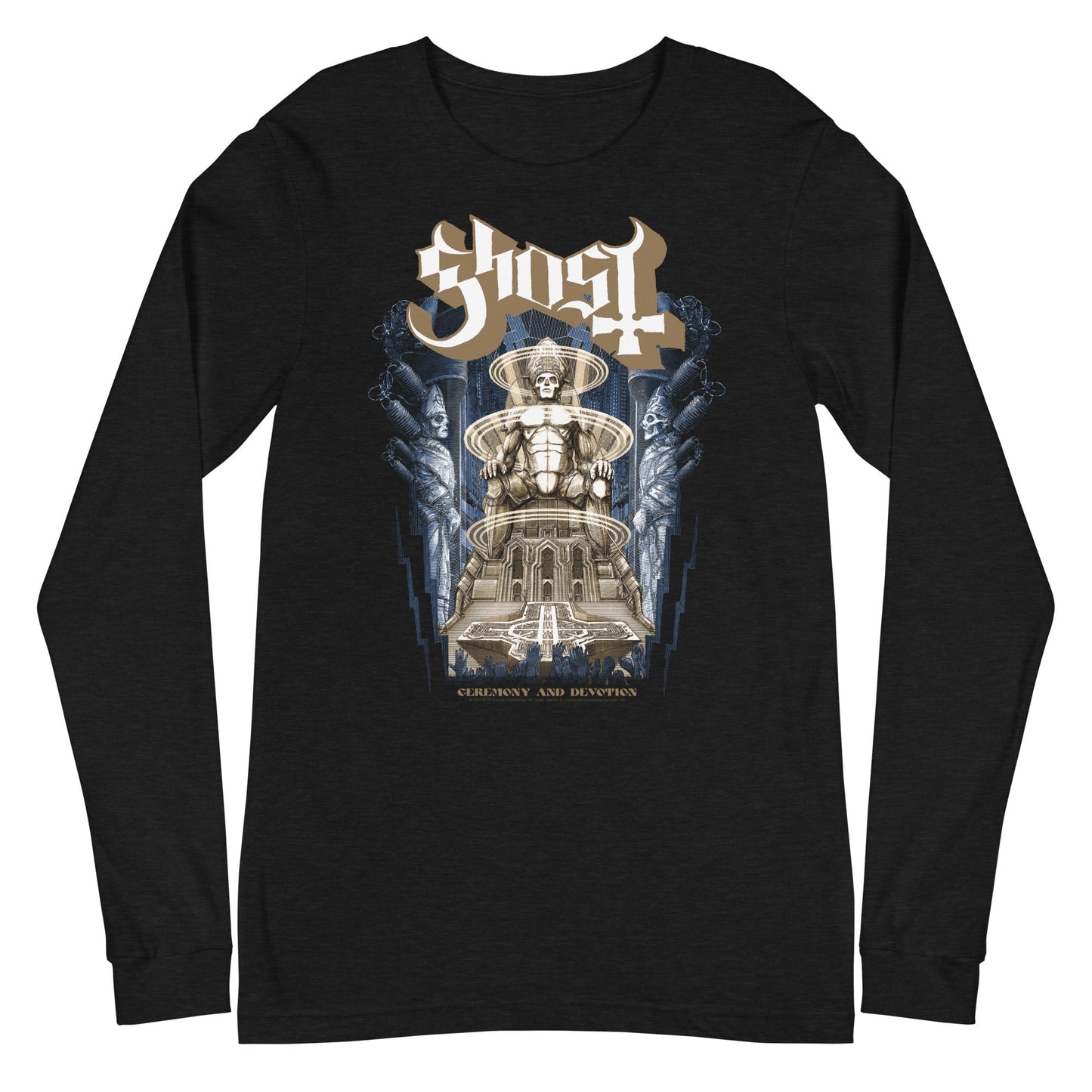 Ghost Monument Mens Long Sleeve T Shirt Black