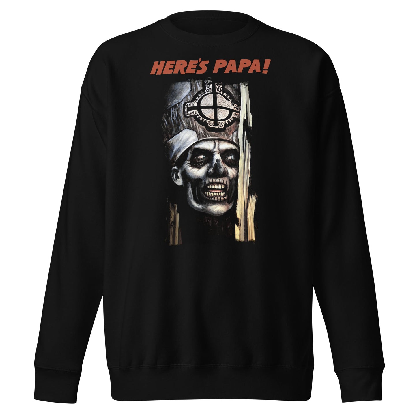 Ghost Here's Papa Mens Sweatshirt Black