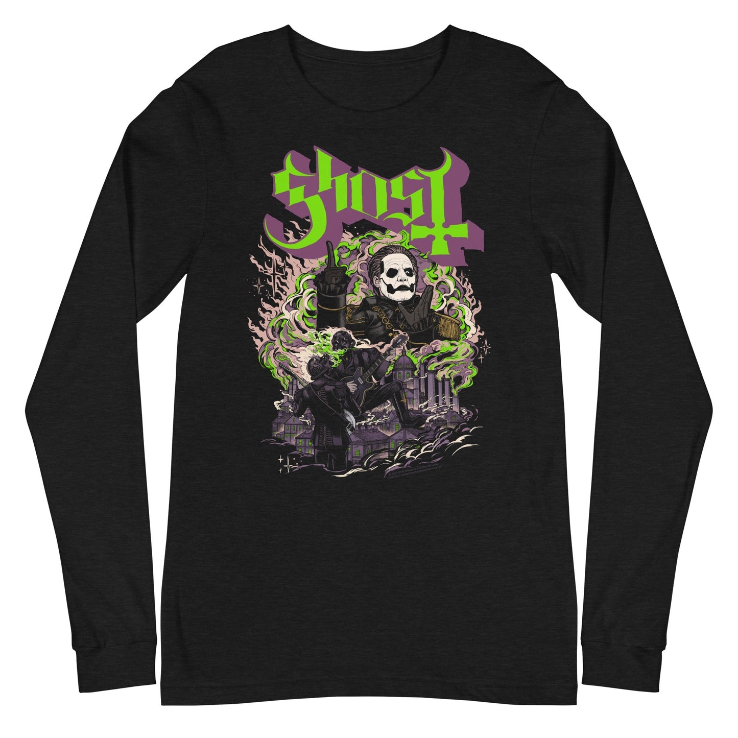 Ghost Don't Look Back Mens Long Sleeve T Shirt Black