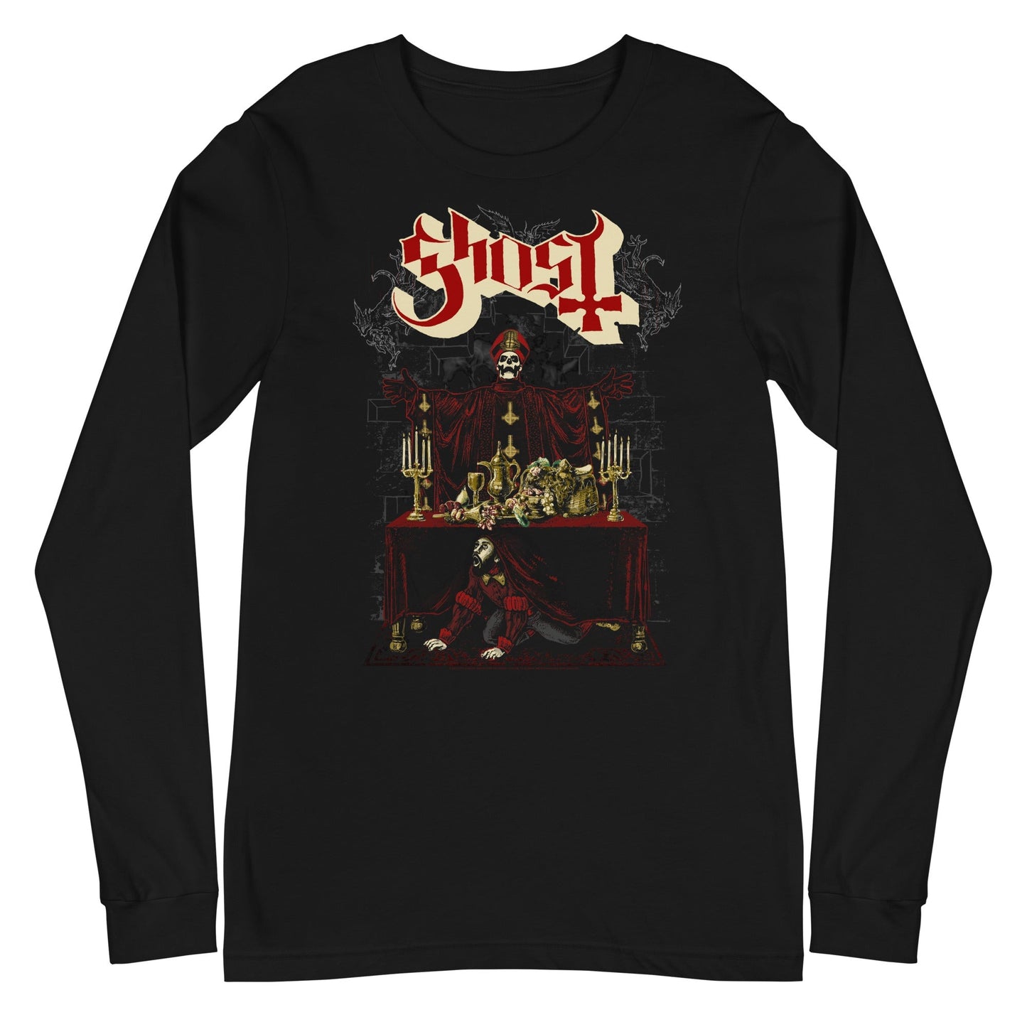 Ghost Last Supper Mens Long Sleeve T Shirt Black