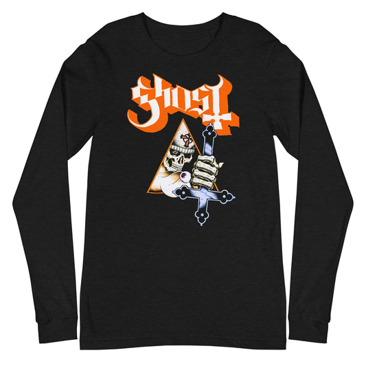 Ghost Hands Up Mens Long Sleeve T Shirt Black