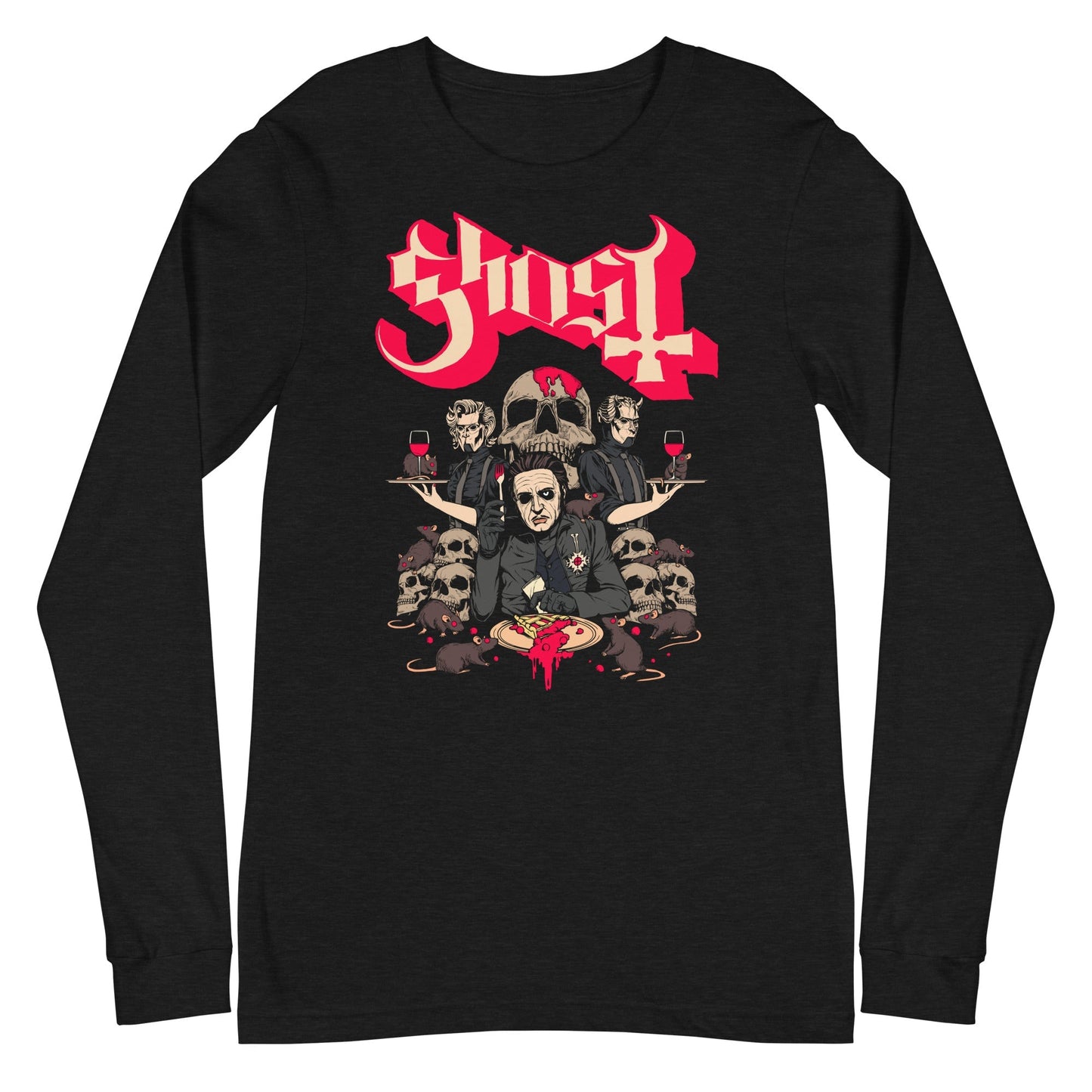 Ghost Pick Your Poison Mens Long Sleeve T Shirt Black