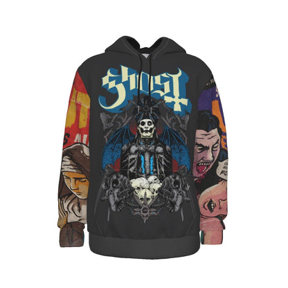 Ghost All-Over Print Pullover Hoodie Sweatshirt Officially Licensed