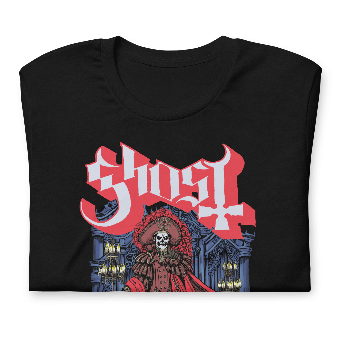 Ghost Billowing Cape Officially Licensed Mens T Shirt Black