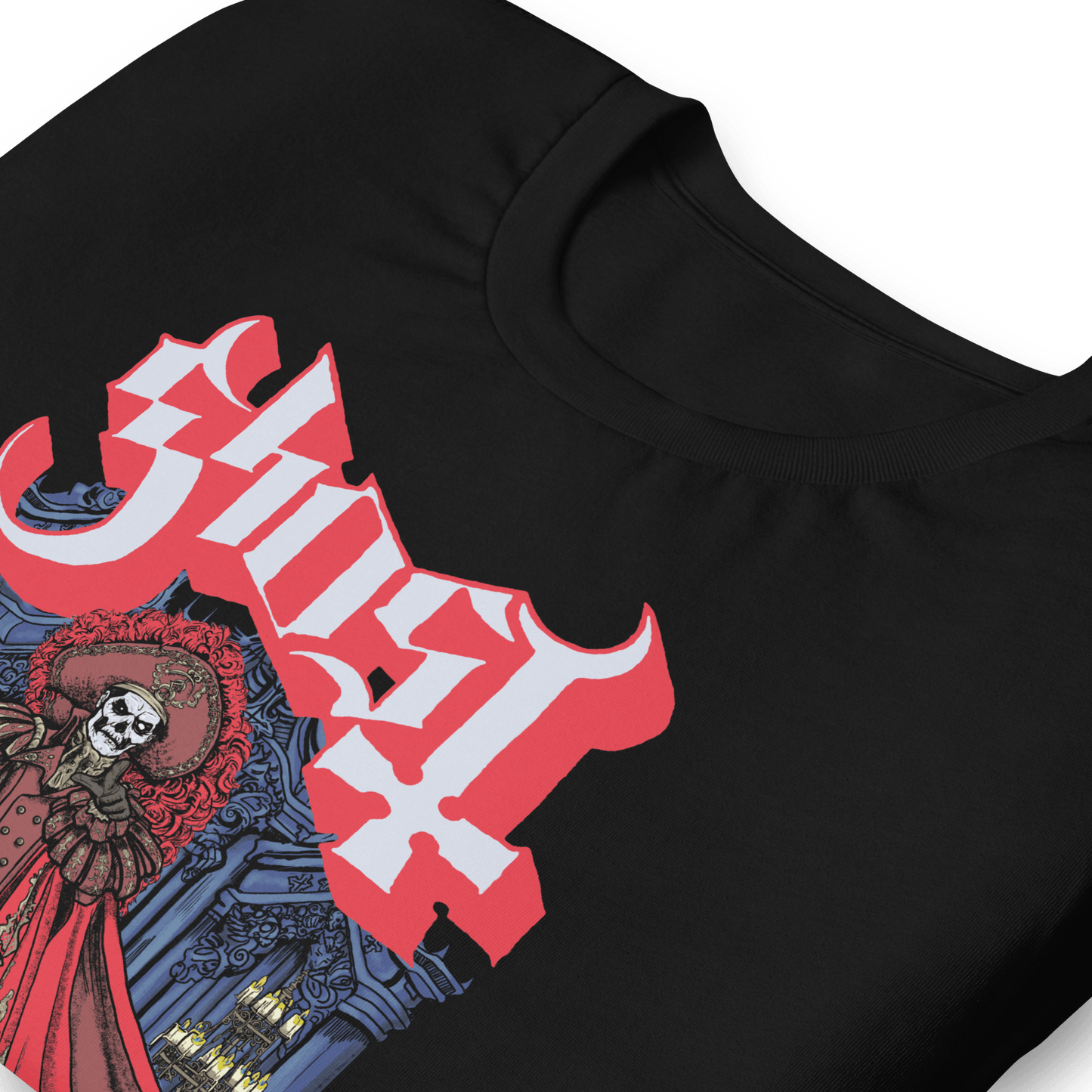 Ghost Billowing Cape Officially Licensed Mens T Shirt Black