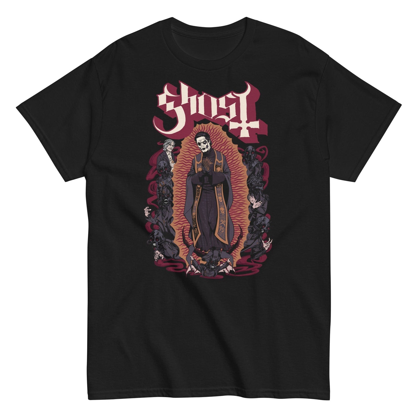 Ghost Come With Me Mens T- Shirt Black