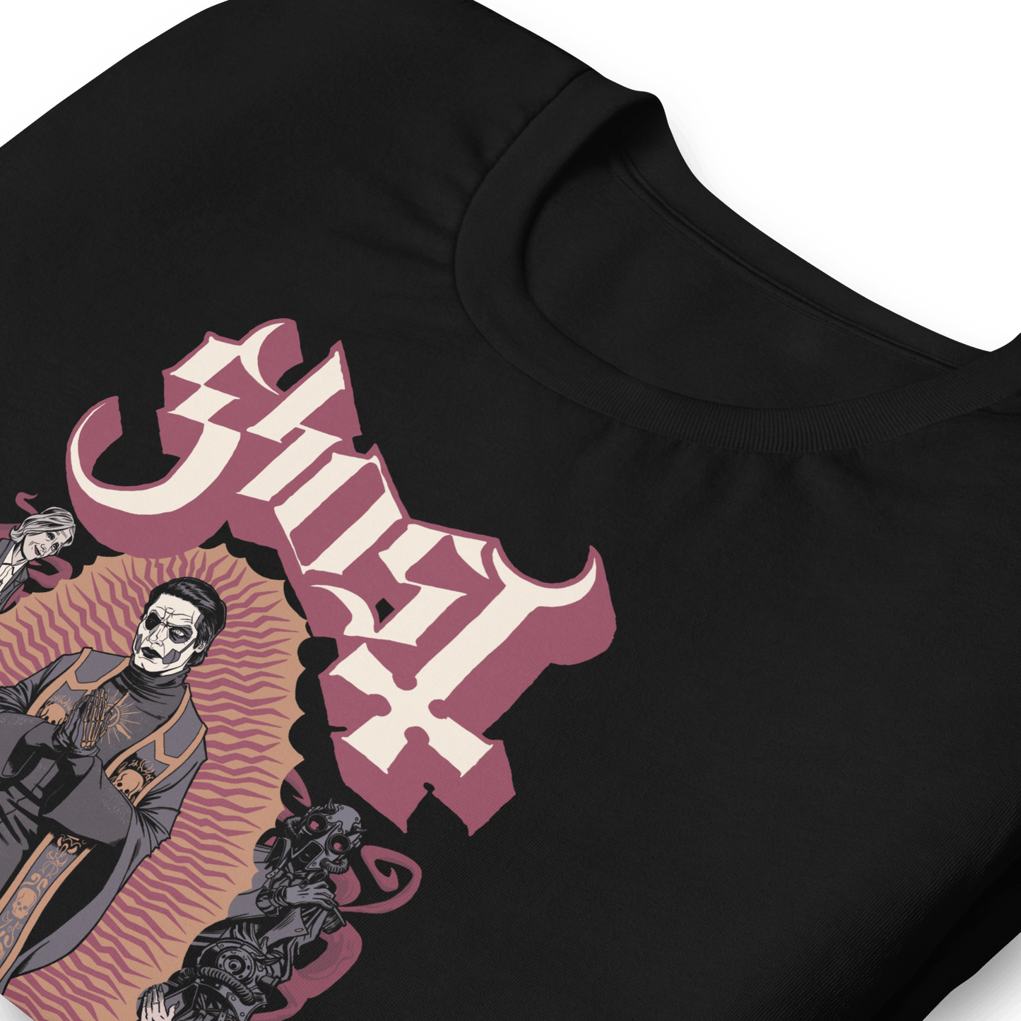 Ghost Come With Me Mens T- Shirt Black
