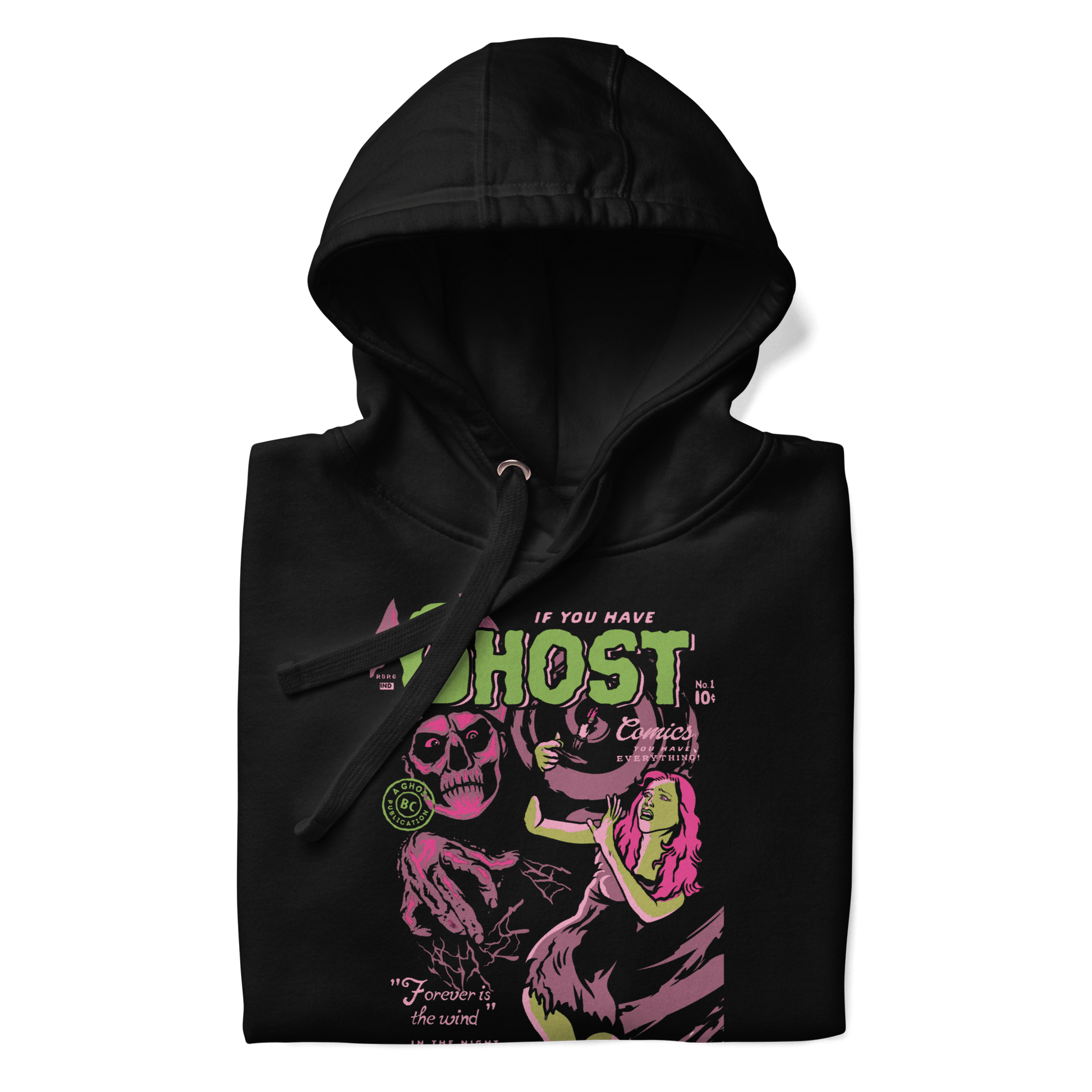 Ghost Comics Vintage Mens Officially Licensed Hoodie Black