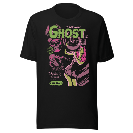 Ghost Comics Vintage Officially Licensed Mens T Shirt Black