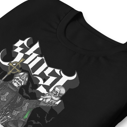 Ghost Darkness Awaits Officially Licensed Mens T Shirt Black