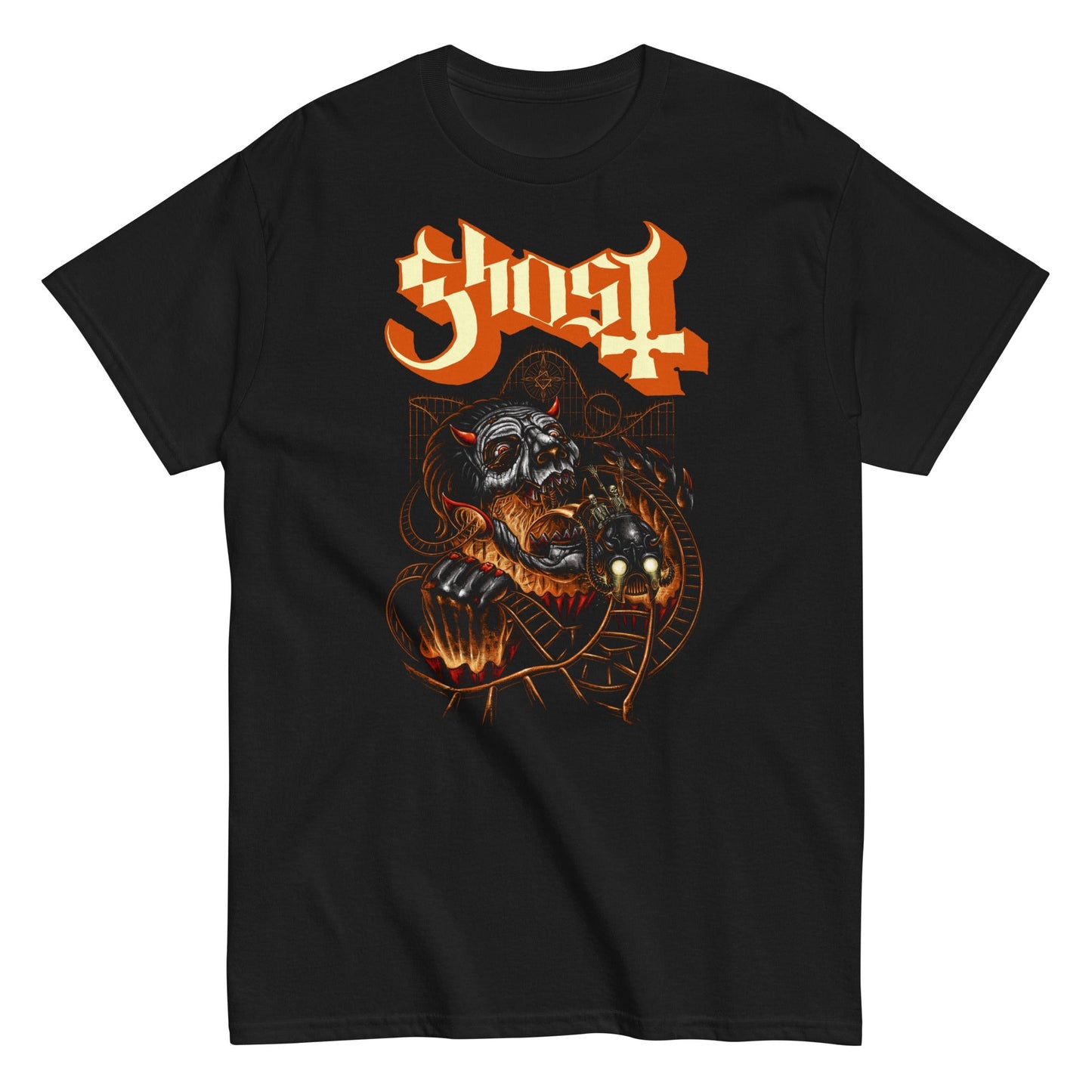 Ghost Downward Path Mens T Shirt Black