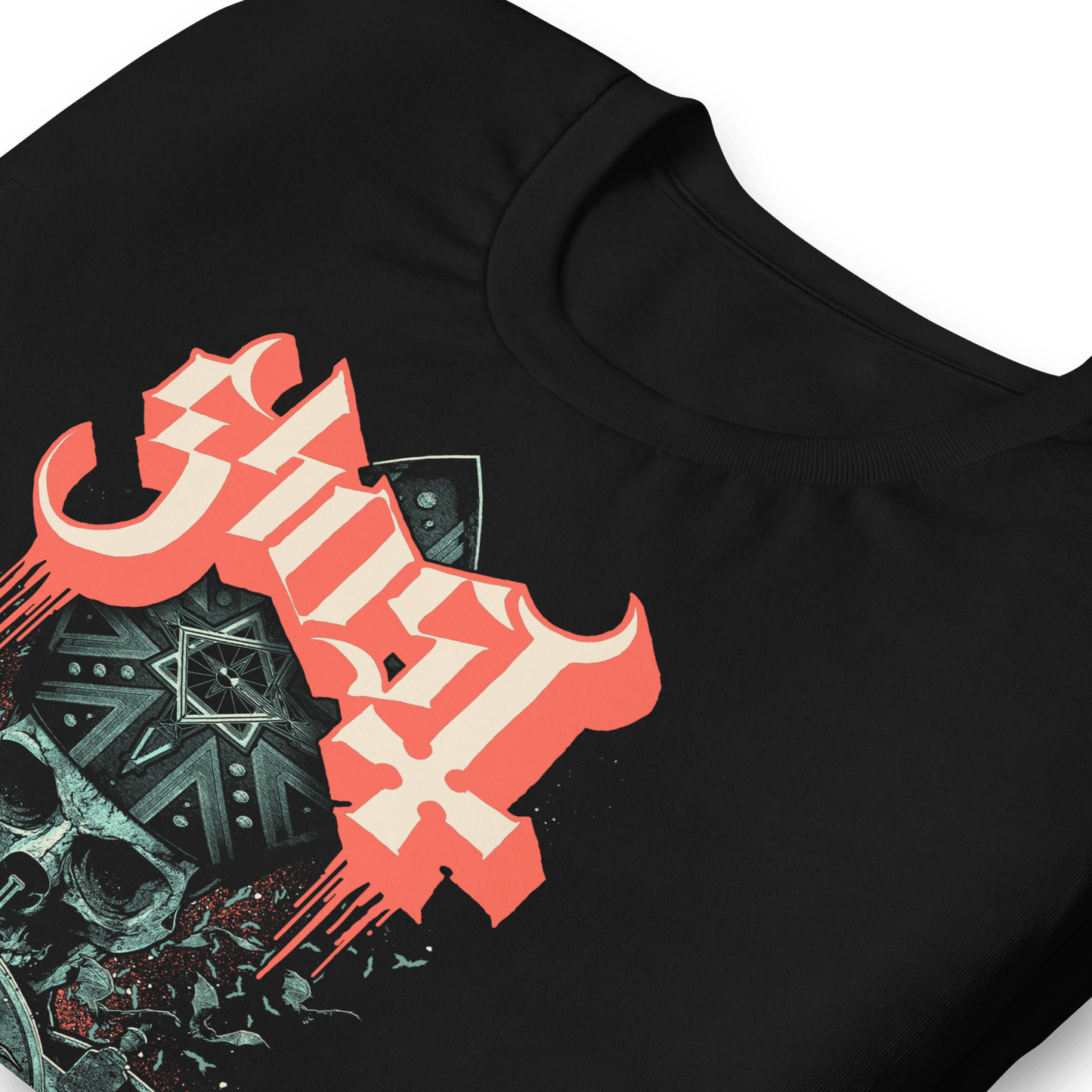 Ghost Enter Alone Officially Licensed Mens T Shirt Black