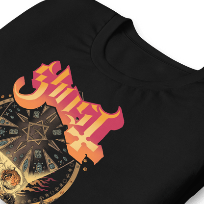 Ghost Flaming Logo Officially Licensed Mens T Shirt Black