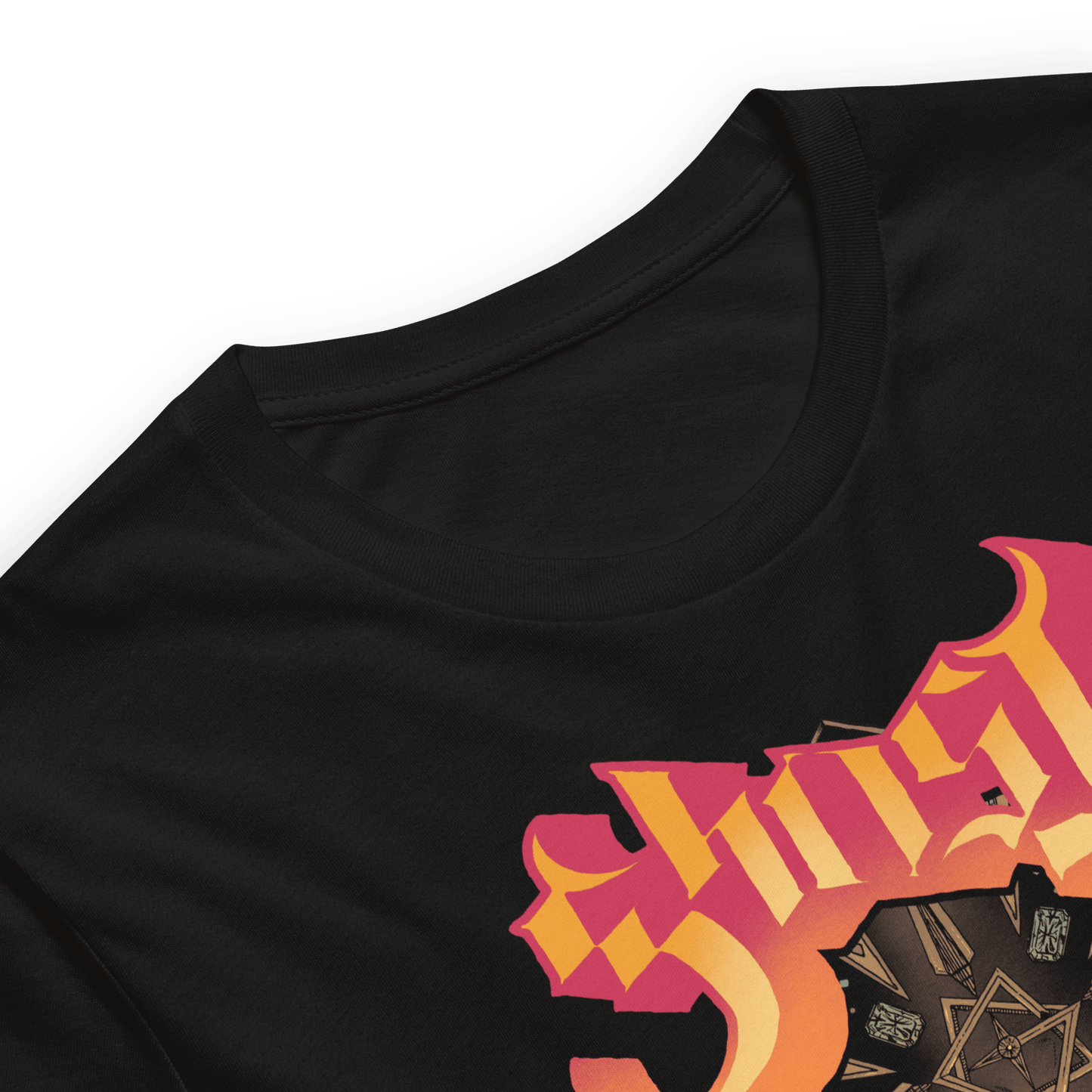 Ghost Flaming Logo Officially Licensed Mens T Shirt Black