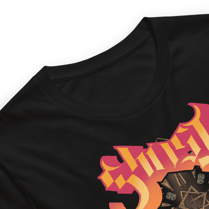 Ghost Flaming Logo Officially Licensed Mens T Shirt Black