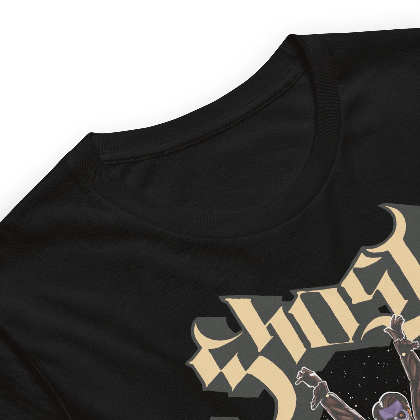 Ghost Fly Over Officially Licensed Mens T Shirt Black