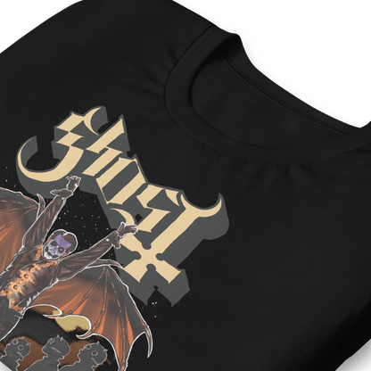 Ghost Fly Over Officially Licensed Mens T Shirt Black