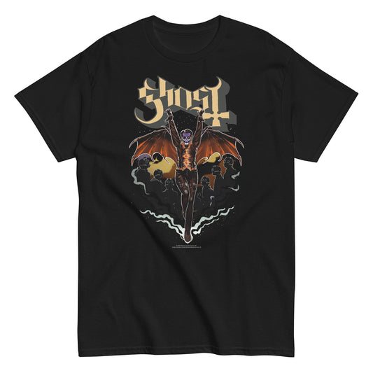 Ghost Fly Over Mens T Shirt Black