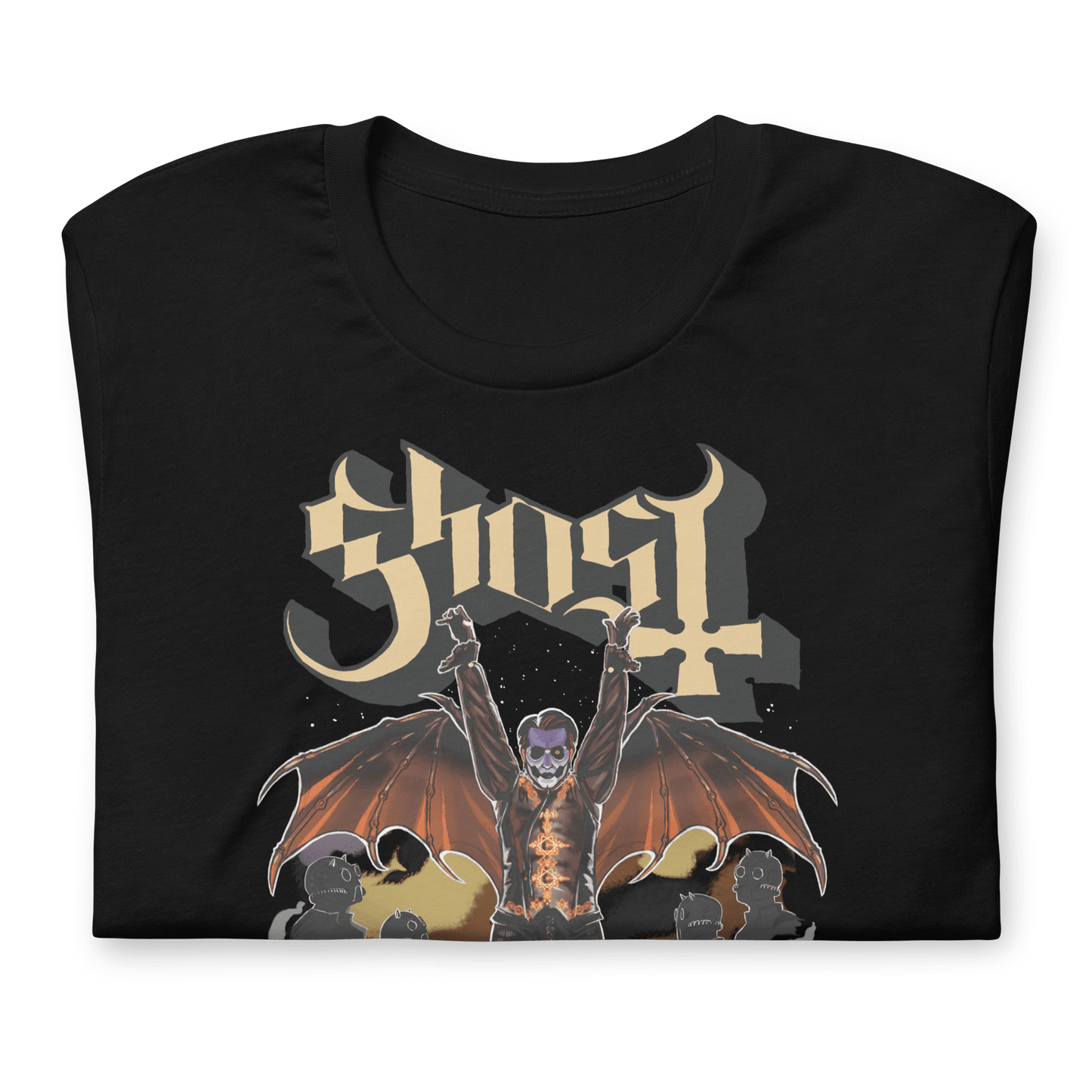 Ghost Fly Over Officially Licensed Mens T Shirt Black