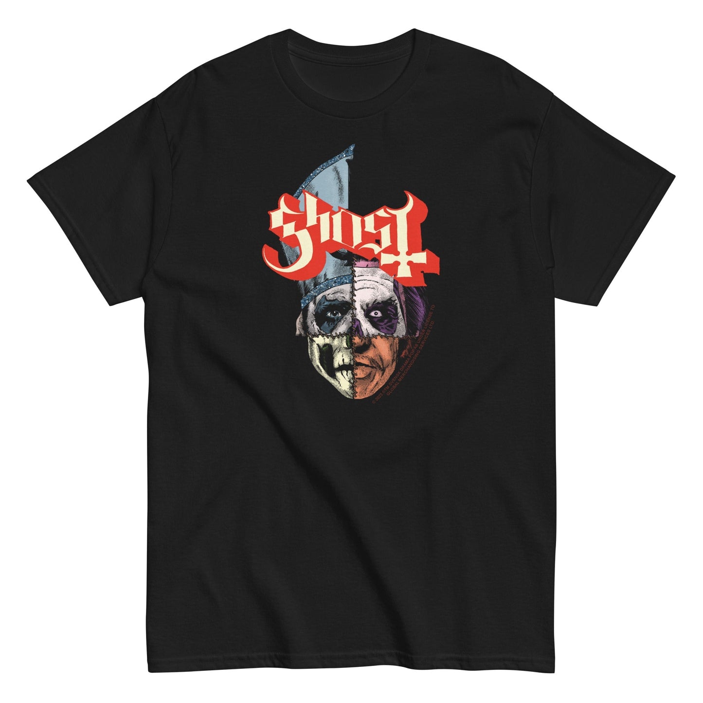 Ghost Four Corners Mens T Shirt Black