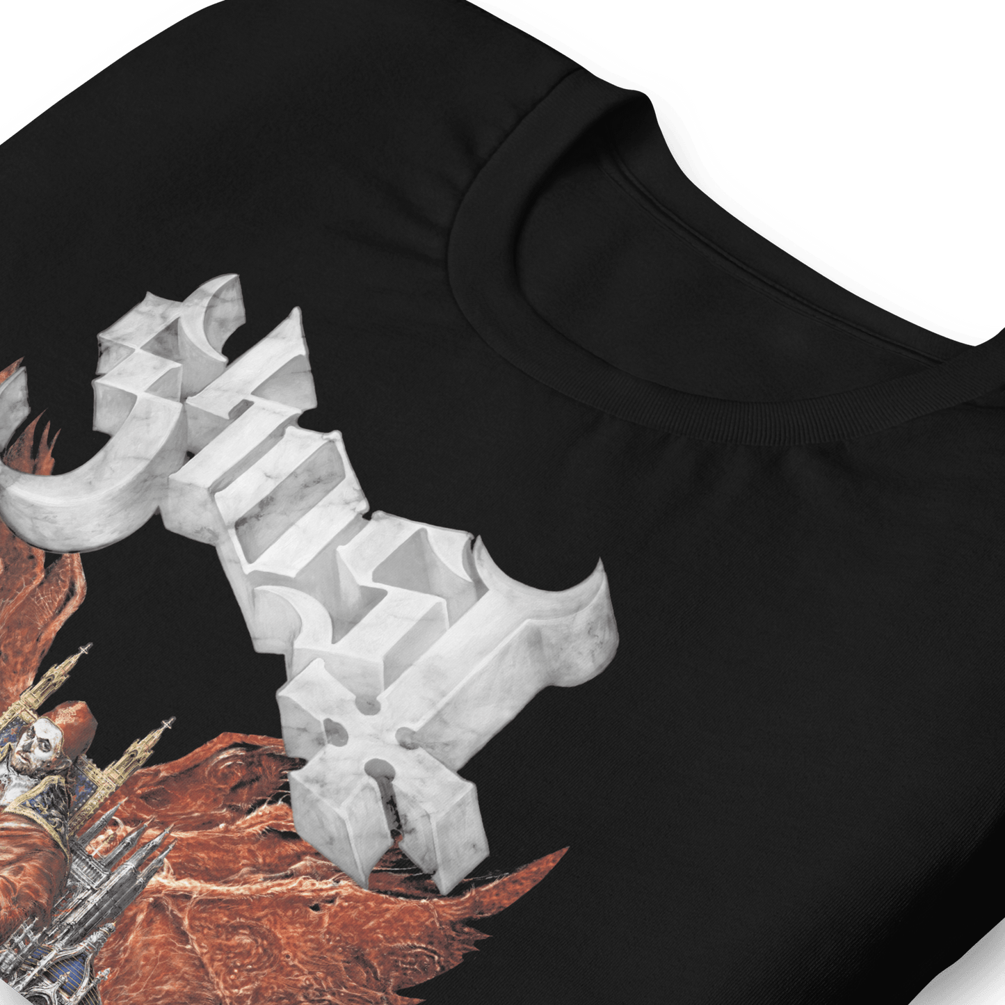 Ghost Gilded Logo Officially Licensed Mens T Shirt Black