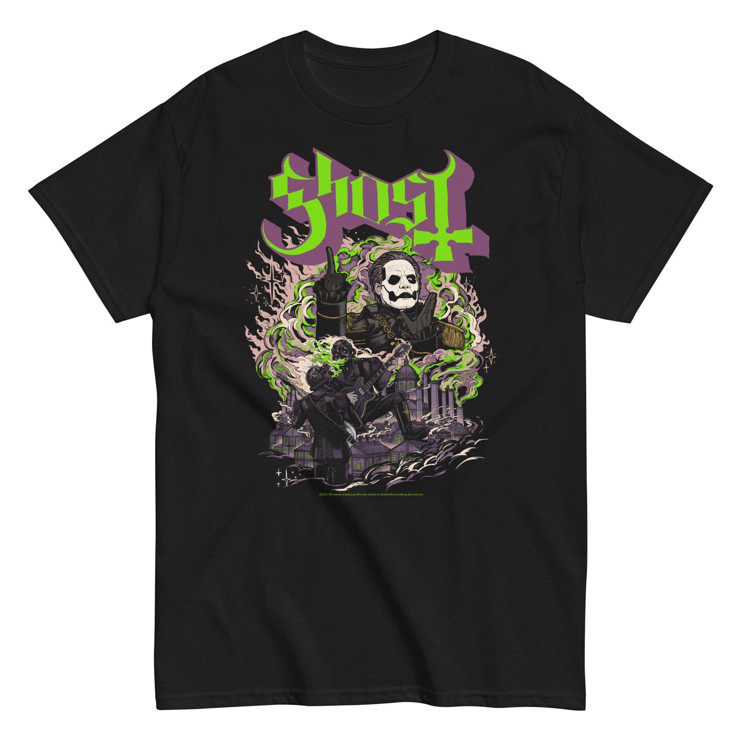 Ghost Graveyard Mens T Shirt Black