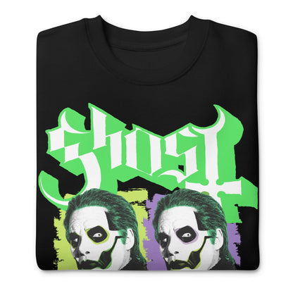 Ghost Green Jokers Jumbo Print Mens Sweatshirt Black