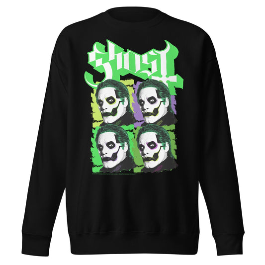 Ghost Green Jokers Jumbo Print Mens Sweatshirt Black