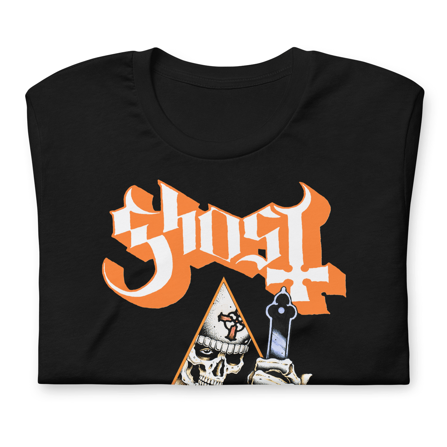 Ghost Hands Up Officially Licensed Mens T Shirt Black