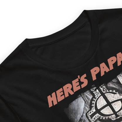 Ghost Here's Papa Officially Licensed Mens T Shirt Black