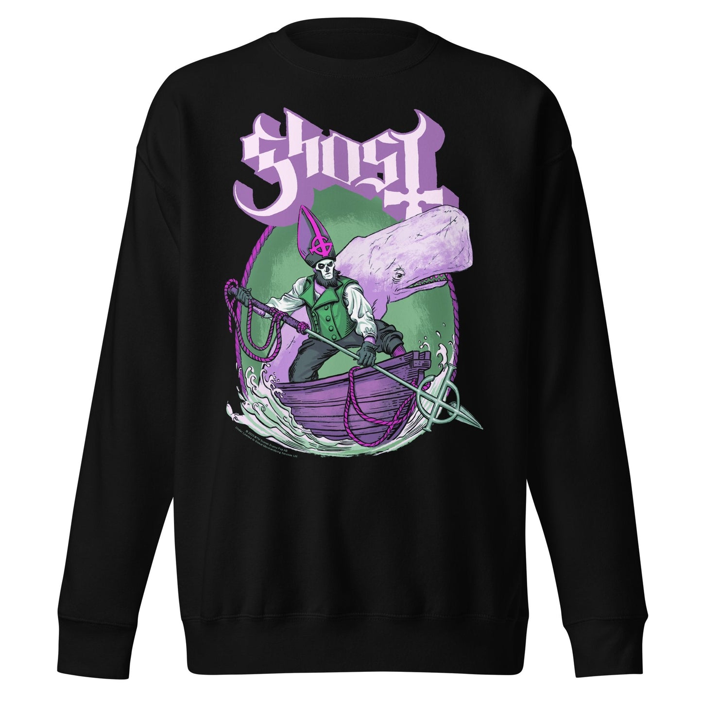 Ghost High Seas Jumbo Print Mens Sweatshirt Black