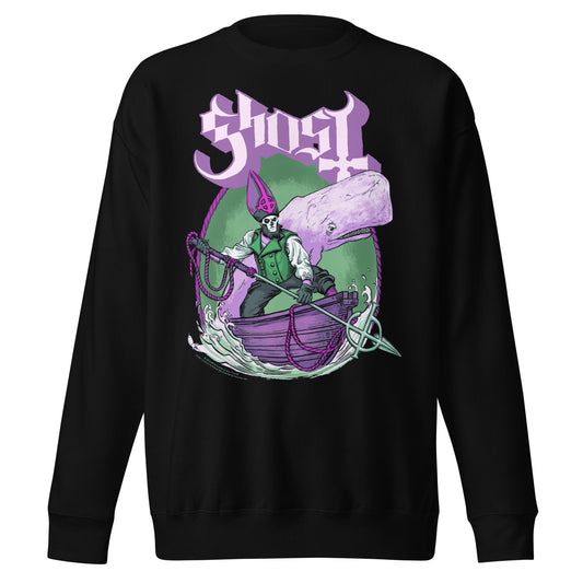 Ghost High Seas Jumbo Print Mens Sweatshirt Black