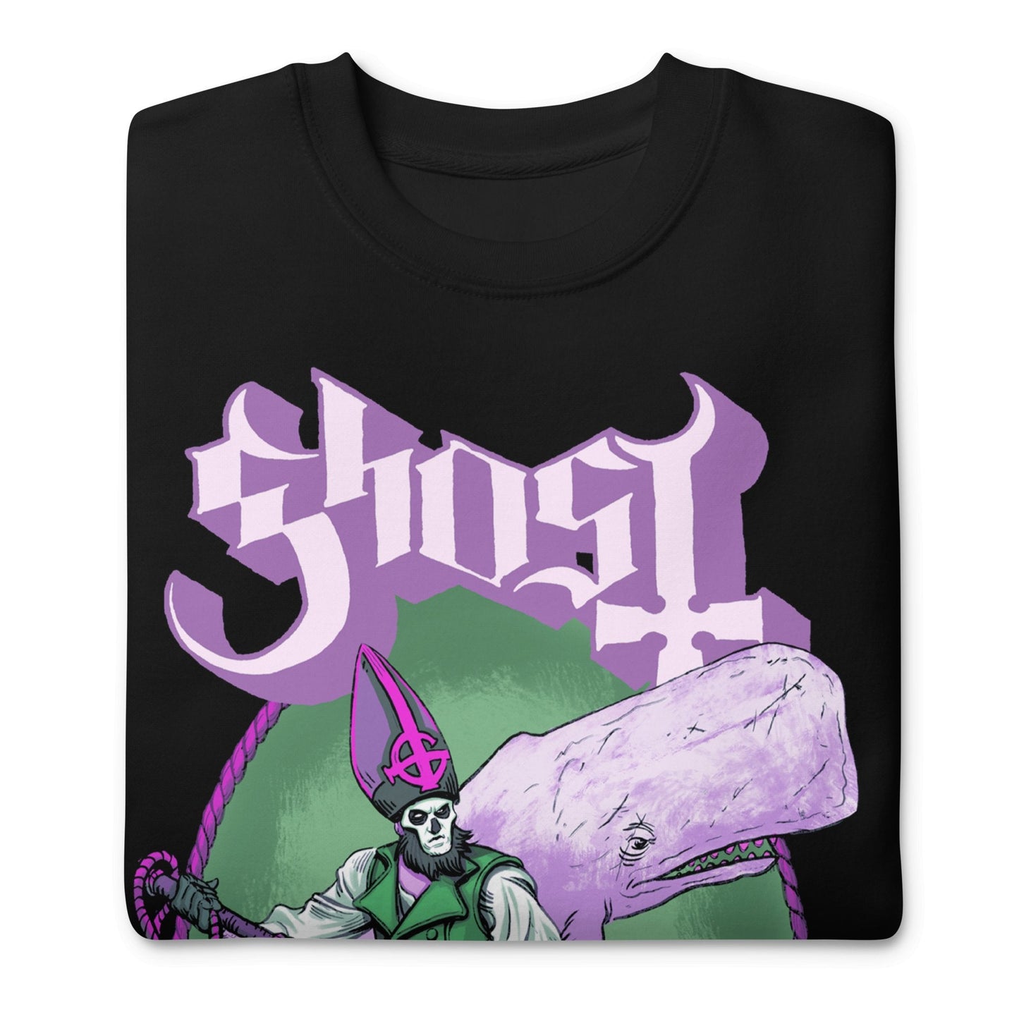 Ghost High Seas Jumbo Print Mens Sweatshirt Black