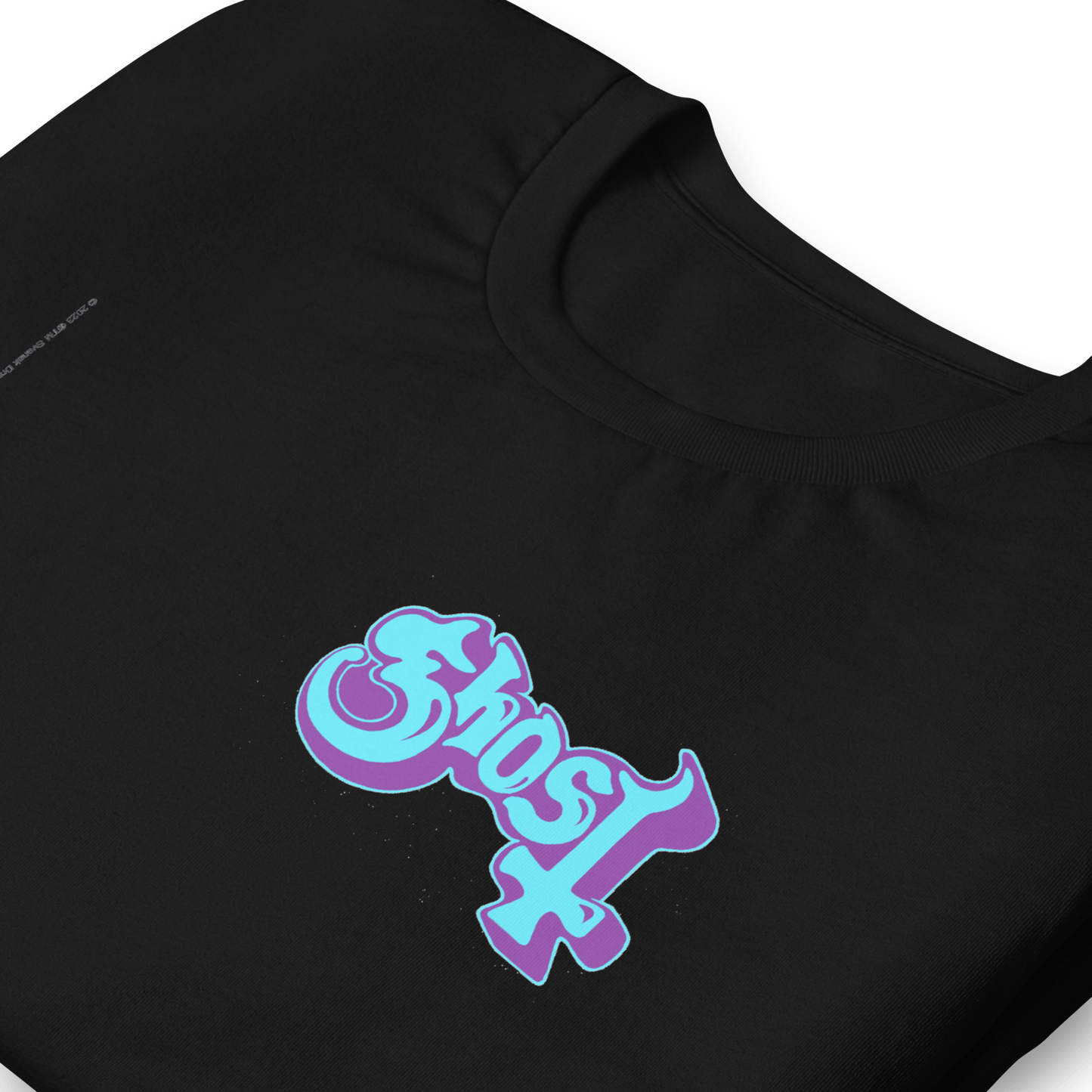 Ghost Left Chest Logo Officially Licensed Mens T Shirt Black