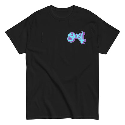 Ghost Left Chest Logo Officially Licensed Mens T Shirt Black