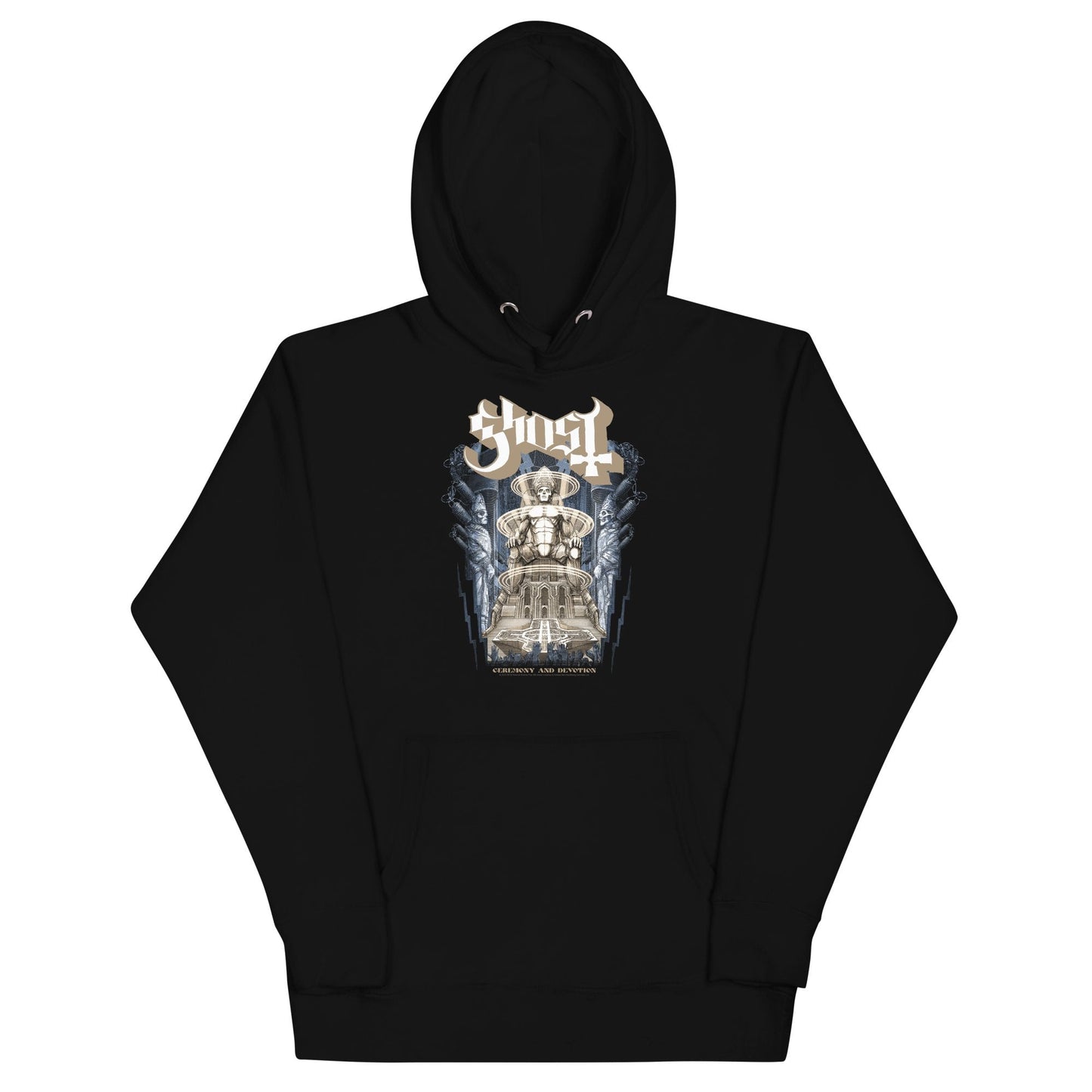 Ghost Monument Classic Mens Officially Licensed Hoodie Black