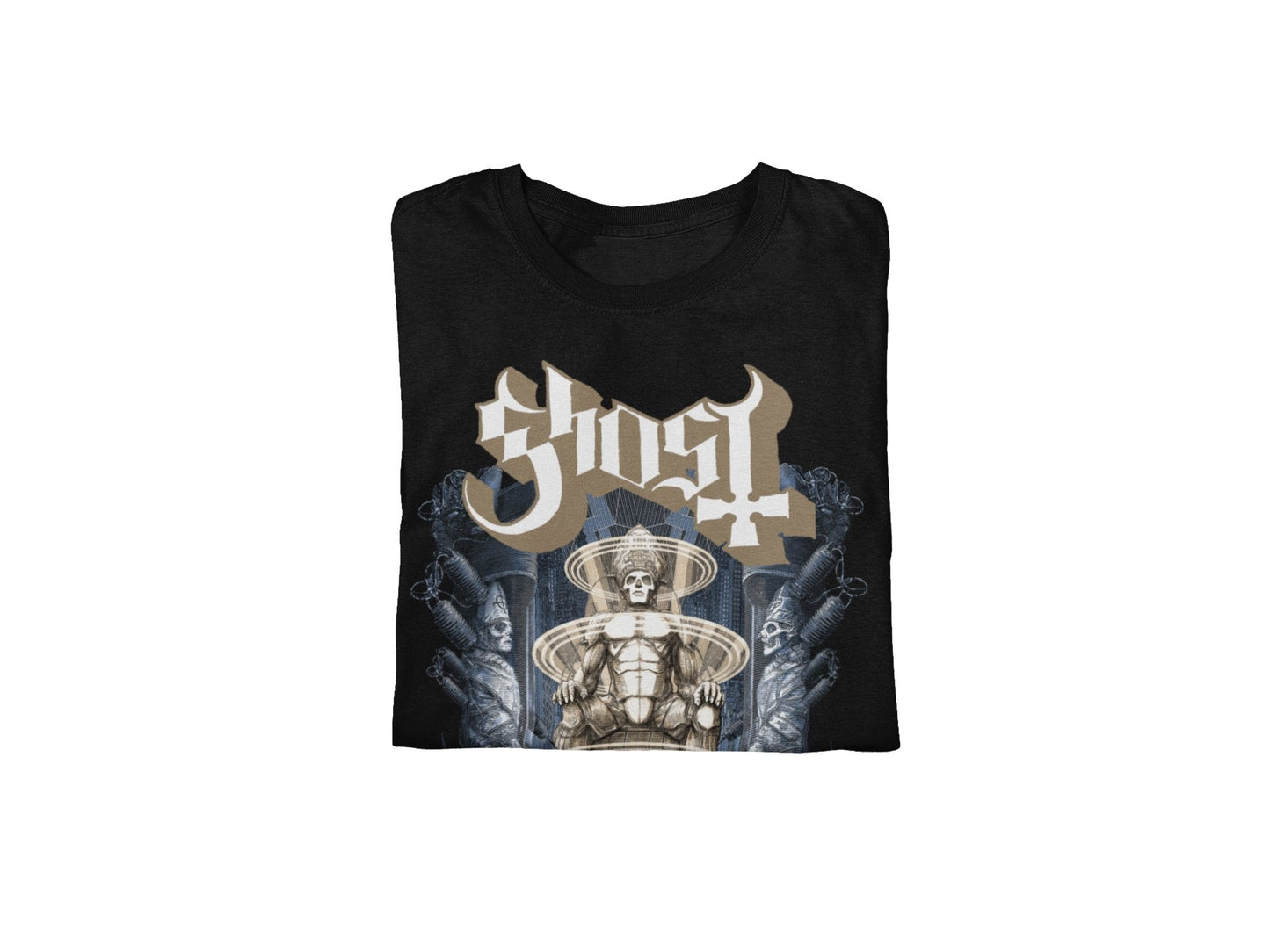 Ghost Monument Jumbo Print Mens T Shirt Black