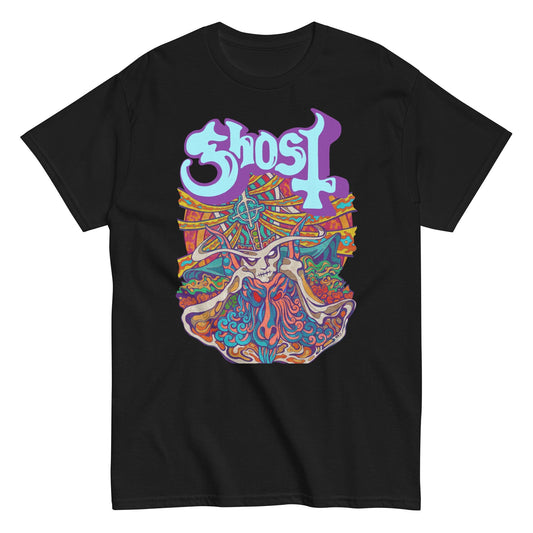 Ghost Neon Blur Officially Licensed Mens T Shirt Black