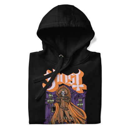 Ghost Orange Cape Classic Mens Hoodie Black