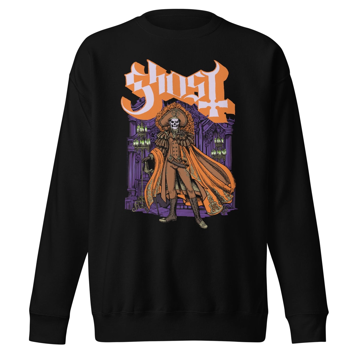 Ghost Orange Cape Jumbo Print Mens Sweatshirt Black