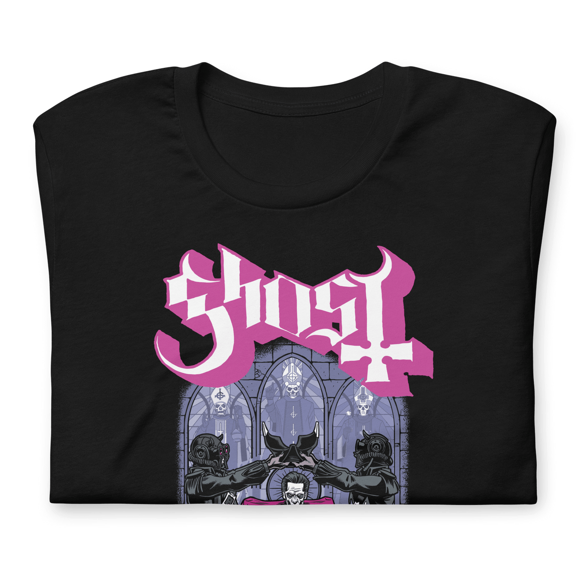 Ghost Pray for Us Officially Licensed Mens T Shirt Black