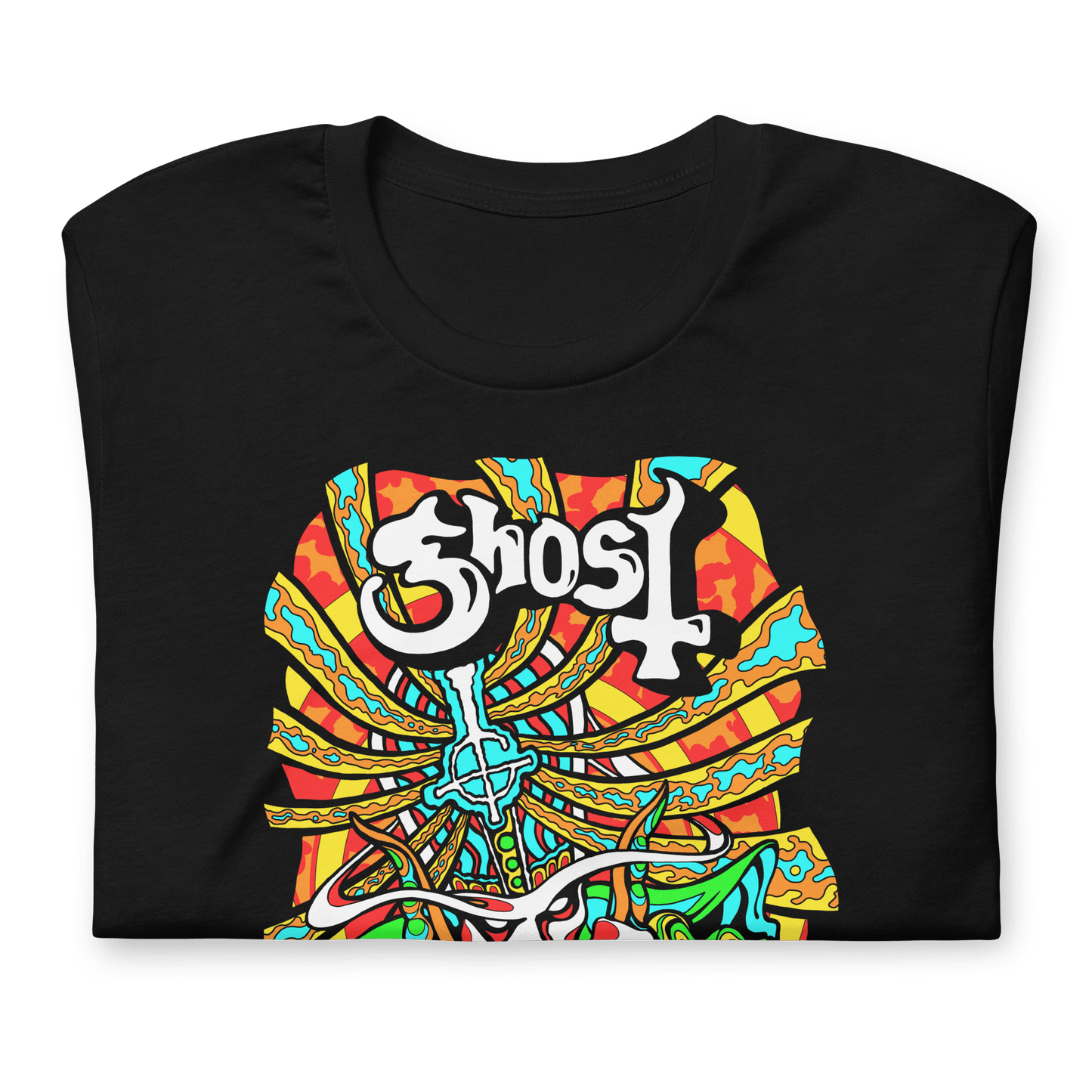 Ghost Psychedelic Officially Licensed Mens T Shirt Black
