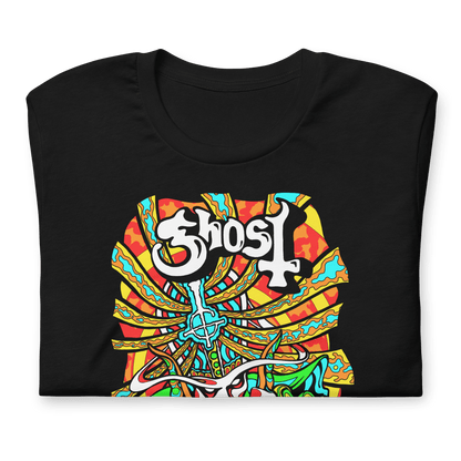 Ghost Psychedelic Officially Licensed Mens T Shirt Black