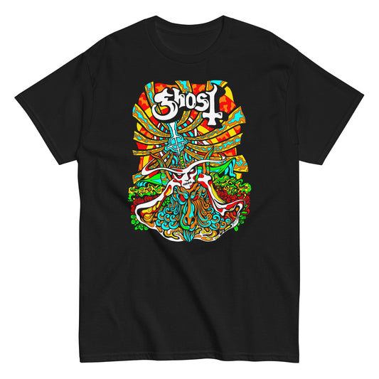 Ghost Psychedelic Mens T Shirt Black