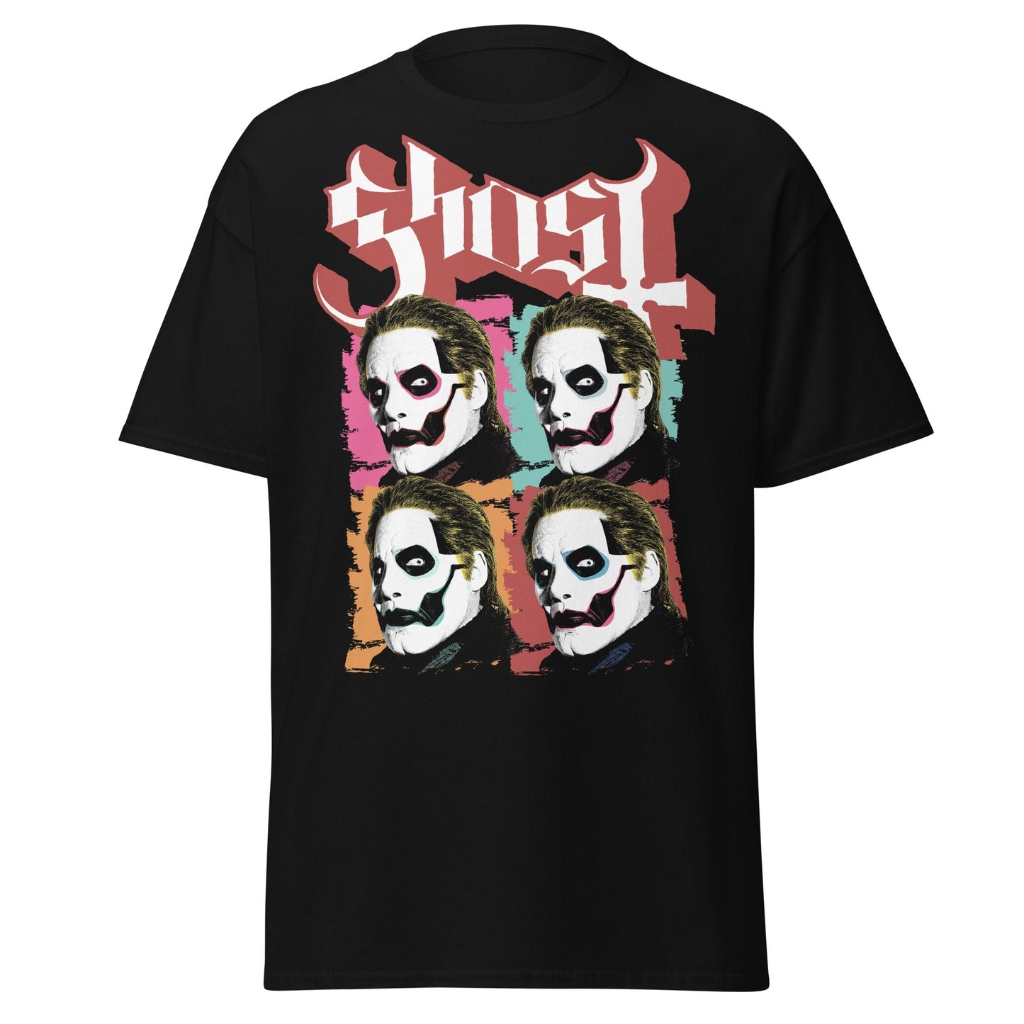 Ghost Quattro Jumbo Print Mens T Shirt Black