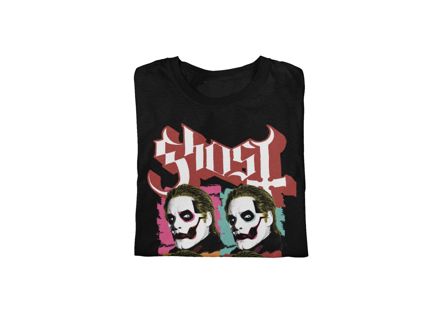 Ghost Quattro Jumbo Print Mens T Shirt Black