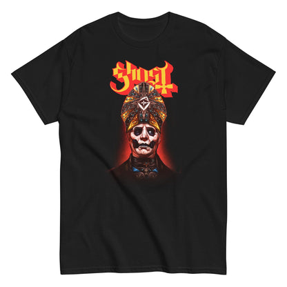 Ghost Red Glow Officially Licensed Mens T Shirt Black