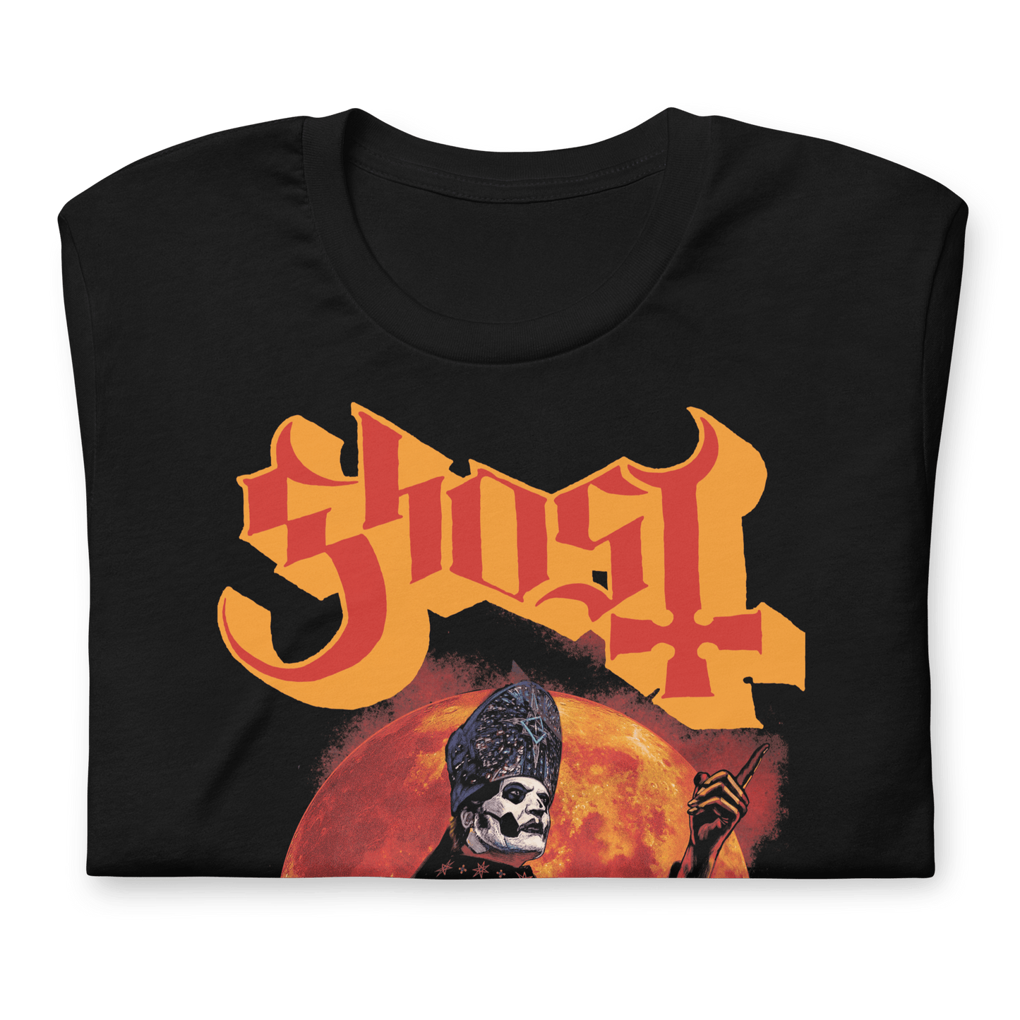 Ghost Red Moon Officially Licensed Mens T Shirt Black