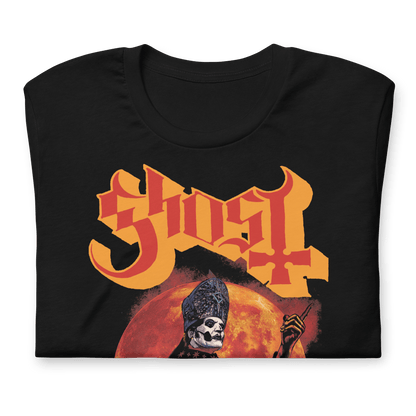 Ghost Red Moon Officially Licensed Mens T Shirt Black