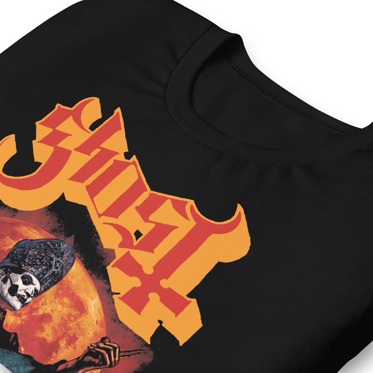 Ghost Red Moon Officially Licensed Mens T Shirt Black